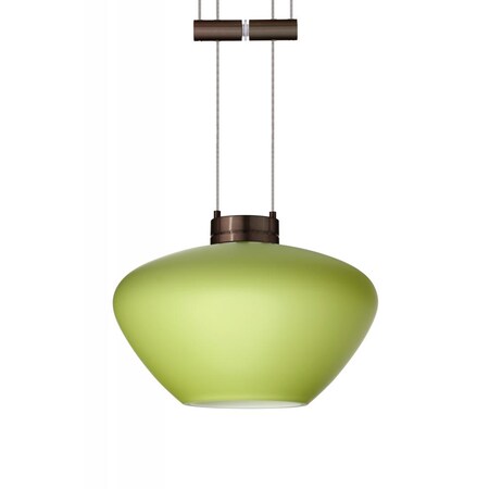 Besa Lighting-Besa Peri Pendant 1XA Lime Bronze 1x50W GY6.35-1XA-541035-BR